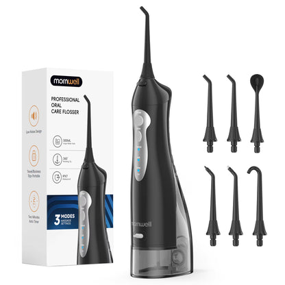 Water Flosser Teeth Picks 4 Jets 3 Modes Portable Cordless D52 Water Floss for Teeth Cleaner IPX7 Waterproof Oral Picks