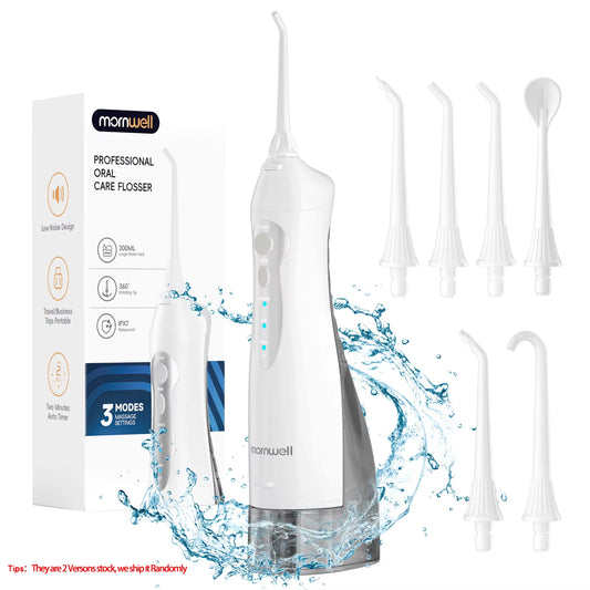 Water Flosser Teeth Picks 4 Jets 3 Modes Portable Cordless D52 Water Floss for Teeth Cleaner IPX7 Waterproof Oral Picks
