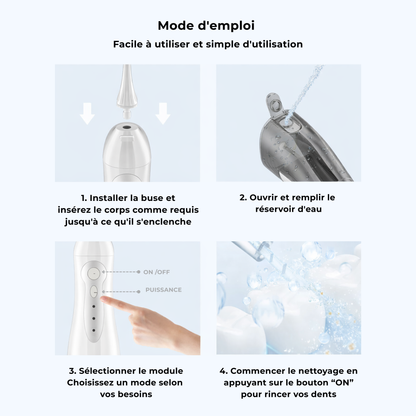 Hydropulseur Portable Waterproof 4 Jets 3 Modes