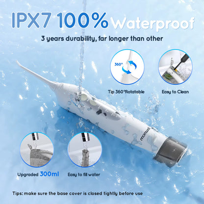 Water Flosser Teeth Picks 4 Jets 3 Modes Portable Cordless D52 Water Floss for Teeth Cleaner IPX7 Waterproof Oral Picks